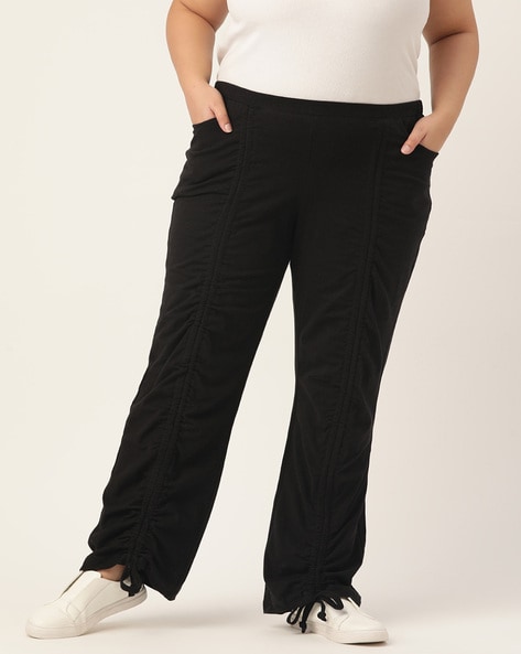 Buy Black Trousers & Pants for Women by Therebelinme Online