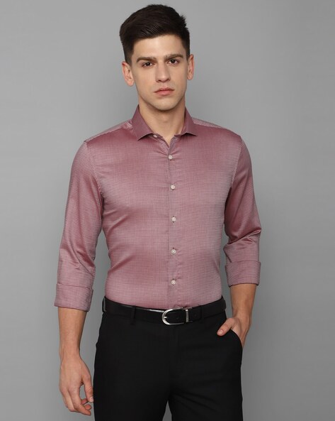 Louis Philippe Checked Slim Fit Shirt