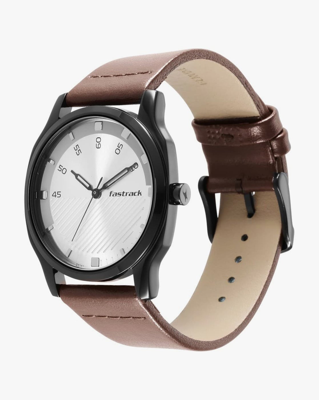 Buy LIDDU Leather Smart Watch Strap for Fastrack Reflex Curve (Brown)  Online at Best Prices in India - JioMart.