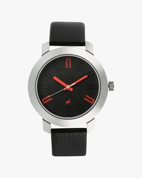 Fastrack black hot sale strap watches