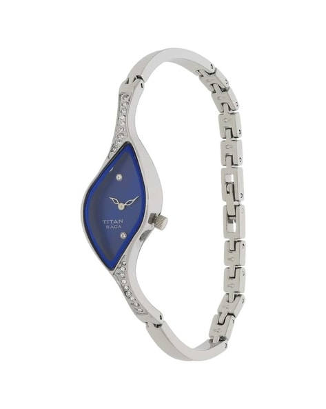 Blue dial watches titan hot sale