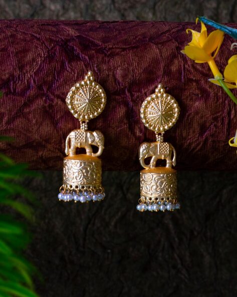 Amazon.com: Matte Gold Dangle Earrings for Women Long Geometric Statement  Earrings for Women Girls Gift: Clothing, Shoes & Jewelry