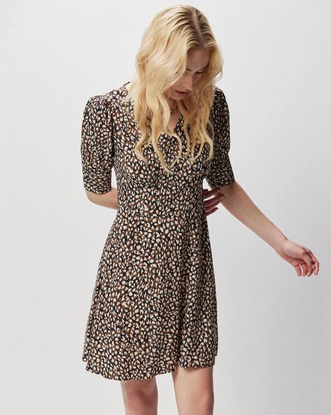 Animal print clearance skater dress