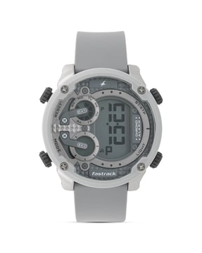 Trendies grey dial 2025 silicone strap watch