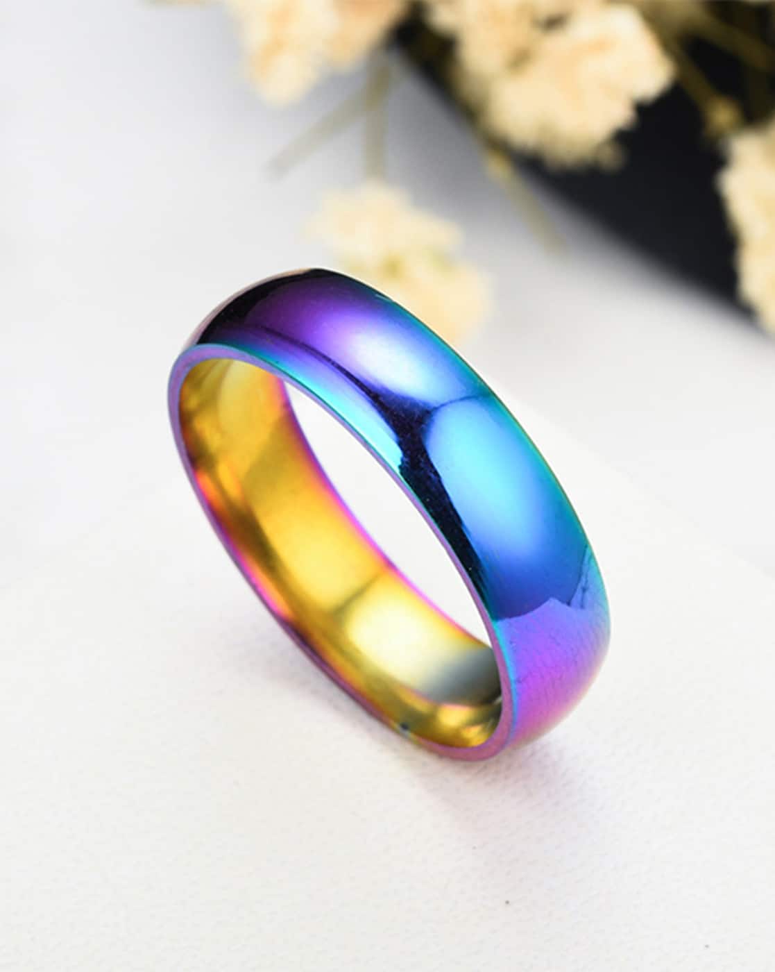 Buy Multicoloured Rings for Men by Yellow Chimes Online | Ajio.com