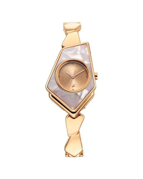 Fastrack golden clearance watch price