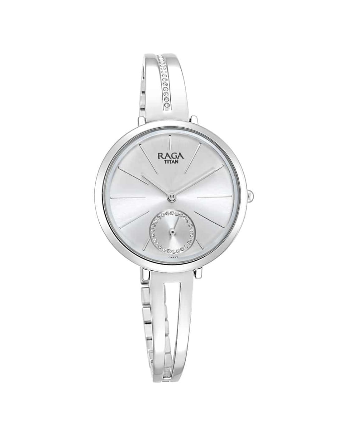 Titan raga silver online watch