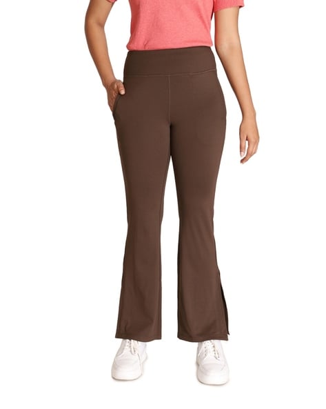 BlissClub Solid Women Brown Track Pants - Buy BlissClub Solid