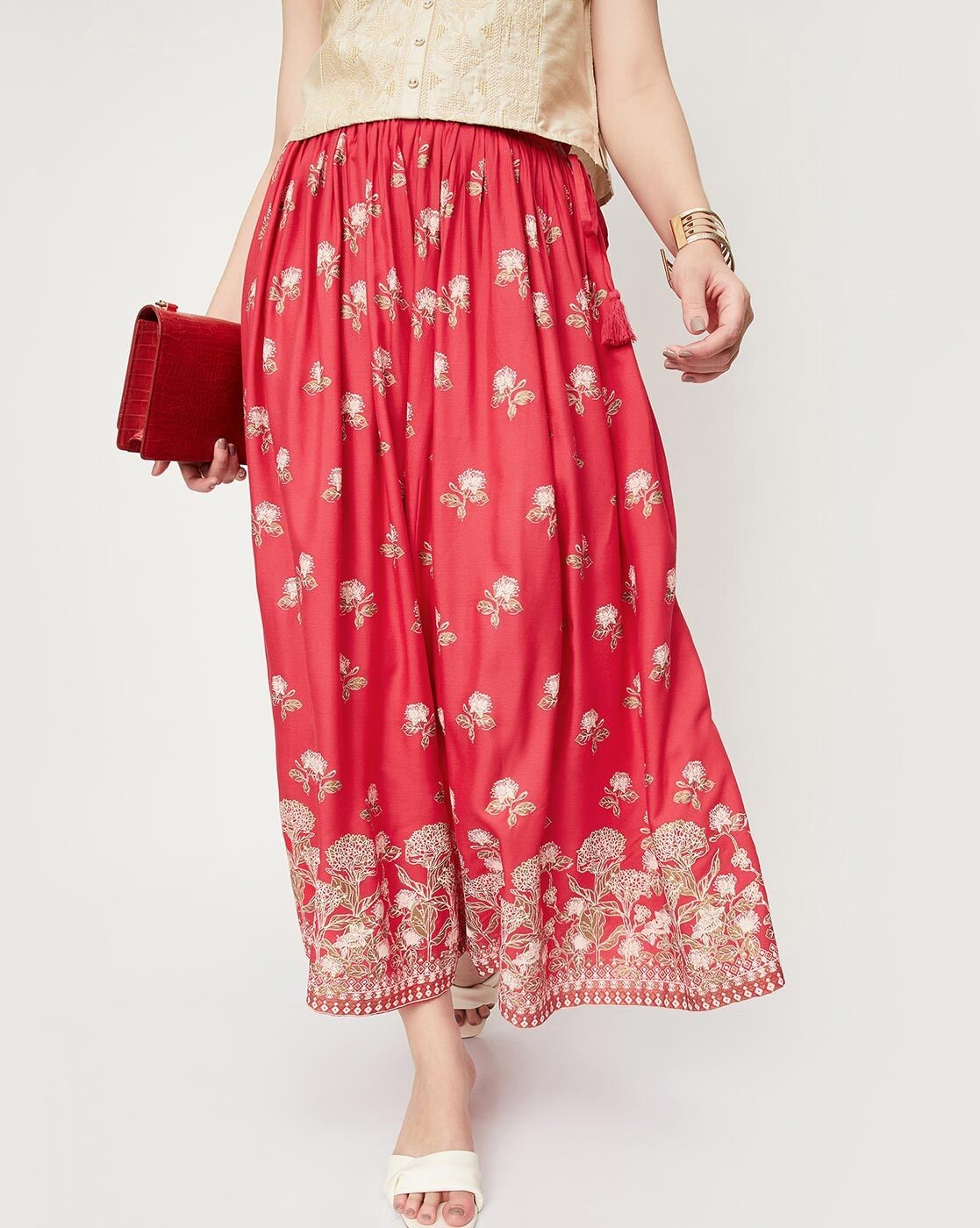 Pink skirt online clearance india