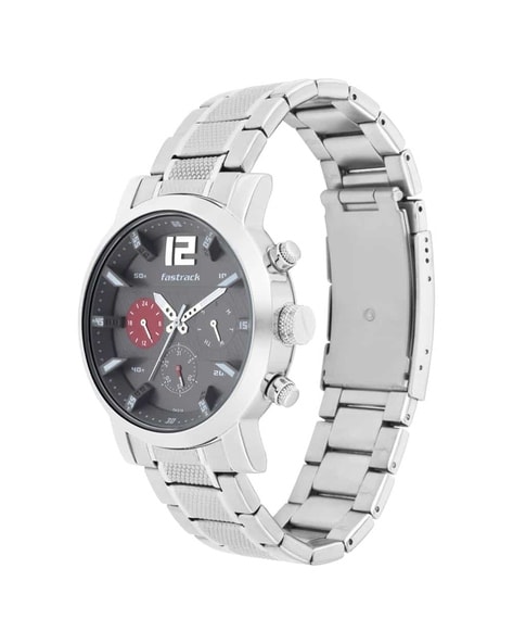 Fastrack grey dial online analog watch for guys