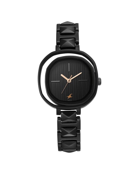 Fastrack black metal watches sale for womens