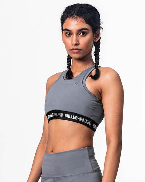 Buy Light Grey Bras for Women by BALLER ATHLETIK Online