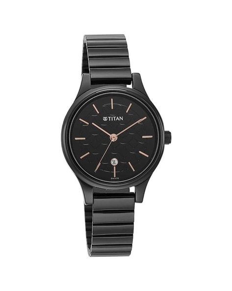 Titan black belt on sale watches for womens