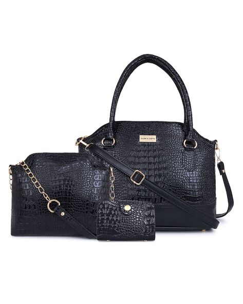 Buy Mark & Keith Women Black Hand-held Bag Black Online @ Best