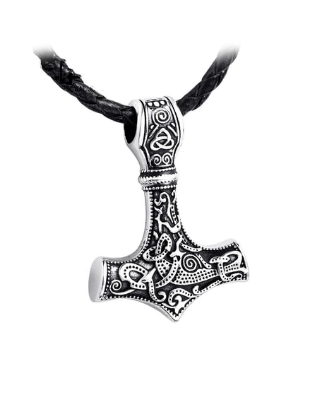 THE MEN THING NORSE VIKING WARRIOR THOR HAMMER - Talisman Necklace, Pure  Stainless Steel Nordic Mythology Mjolnir Pendant for Men and Boys :  Amazon.in: Jewellery