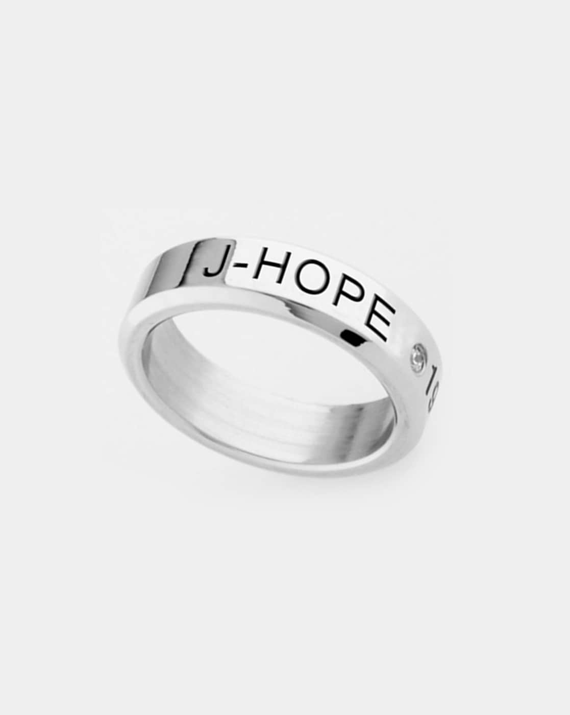 Yellow Chimes Silver-Toned Kpop BTS Bangtan Boys V Name and DOB Band Finger Ring At Nykaa Fashion - Your Online Shopping Store