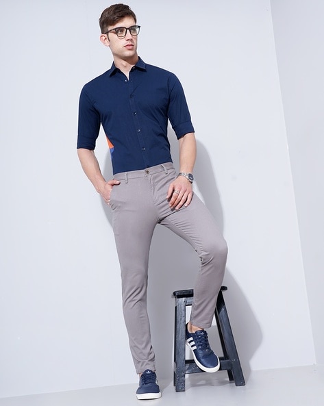 corporate trouser blue  trouser  silver trousers  office trousers