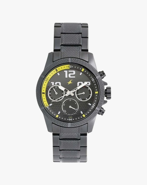 Fastrack black online dial