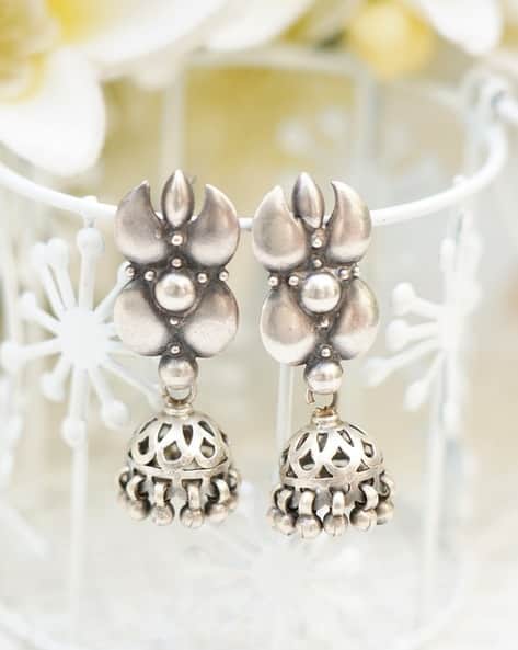 Buy Silver Earrings for Women by Studio B40 Online