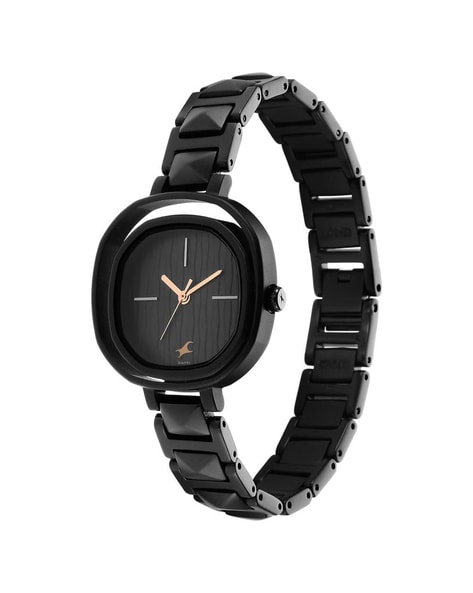 Fastrack black online metal