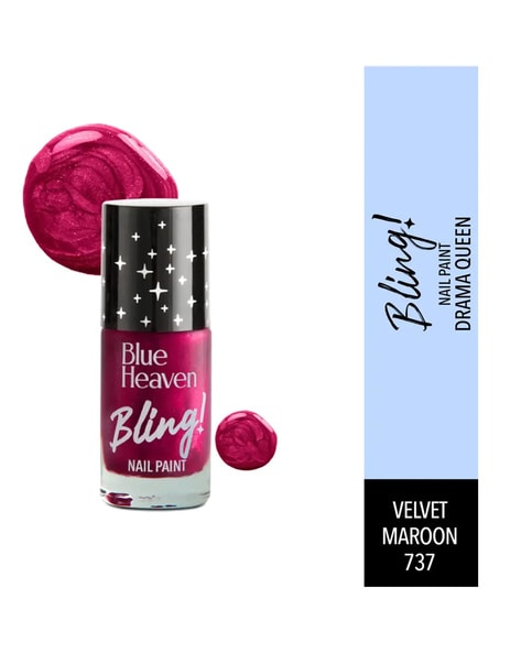 Buy Blue Heaven Bling Nail Paint, Spicy Nude-18 - 8 gm Online At Best Price  @ Tata CLiQ