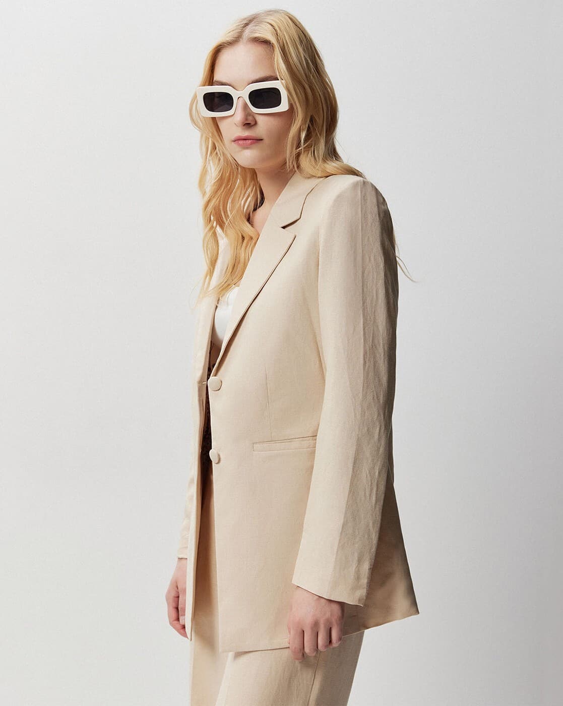 Buy Beige Blazers & Waistcoats for Women by Cover Story
