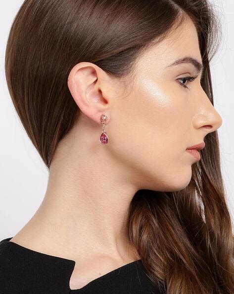 Buy Swarovski Solitaire Pierced Earrings 1800046 For womens at Amazonin