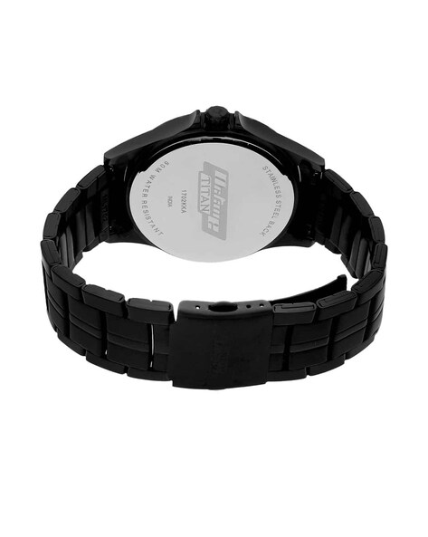 Octane black dial hot sale stainless steel strap watch