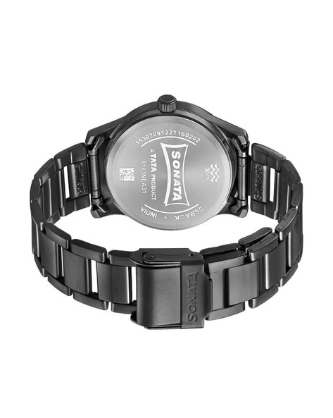 Sonata black watches online for womens