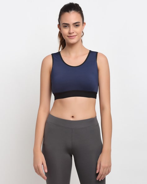 Round-Neck Non-Wired Sports Bra