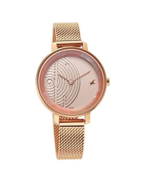 Fastrack discount golden watch