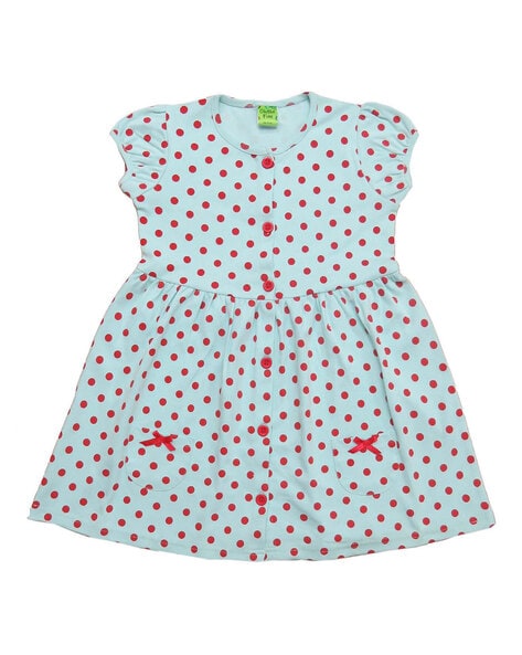 Aqua polka dot dress hotsell