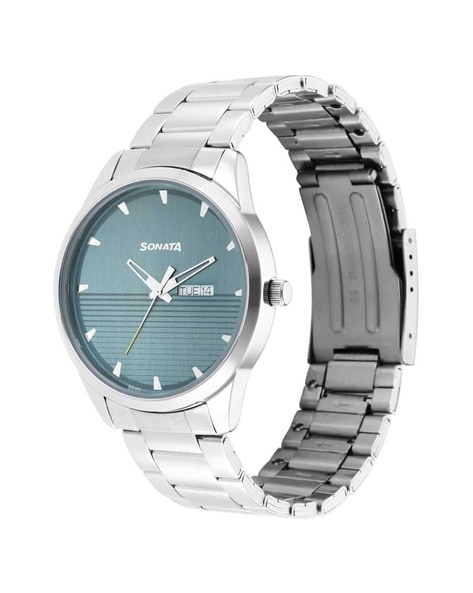 Sonata watch silver discount colour