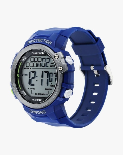 Buy Online Fastrack Streetwear Digital Grey Dial Silicone Strap Watch for  Guys - nr38068pp03 | Titan