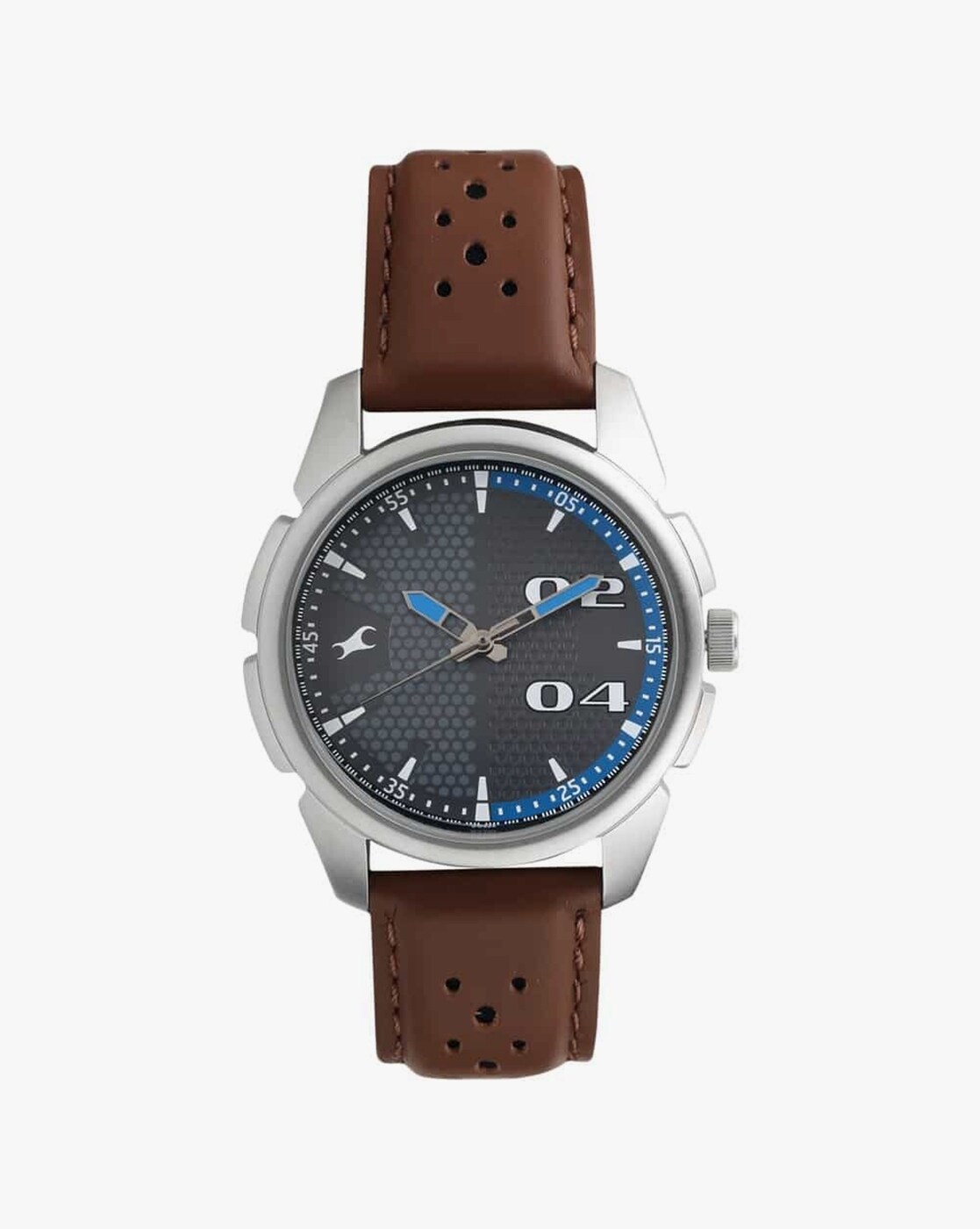 Buy Online Fastrack Space Rover Quartz Analog Grey Dial Leather Strap Watch  for Guys - nn3204kl01 | Titan