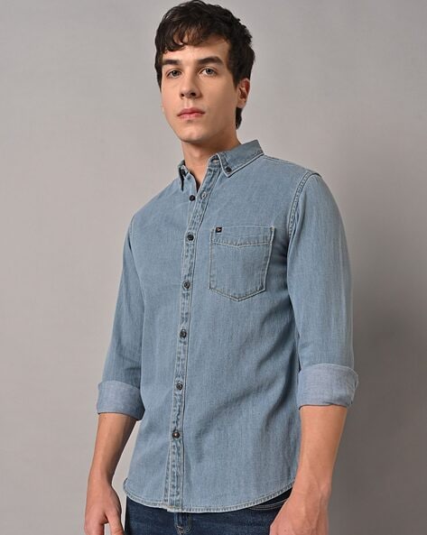 Buy Indigo Shirts for Men by Buda Jeans Co Online | Ajio.com