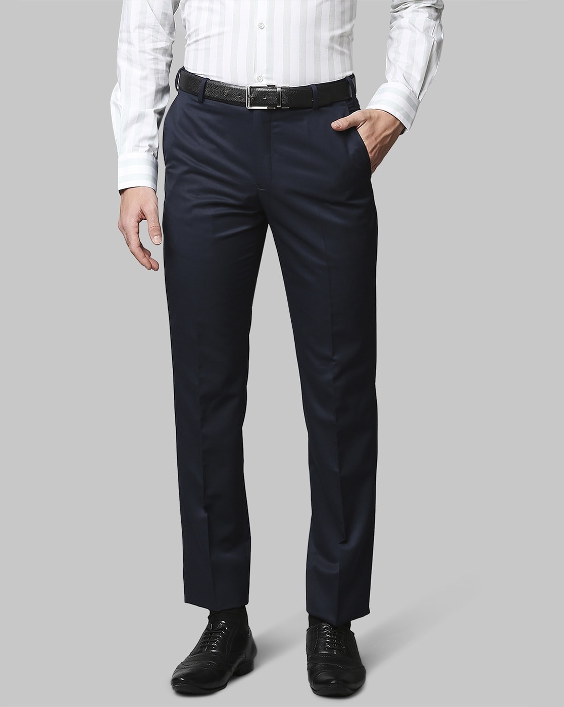 PARK AVENUE Regular Fit Men Black Trousers - Buy PARK AVENUE Regular Fit  Men Black Trousers Online at Best Prices in India | Flipkart.com