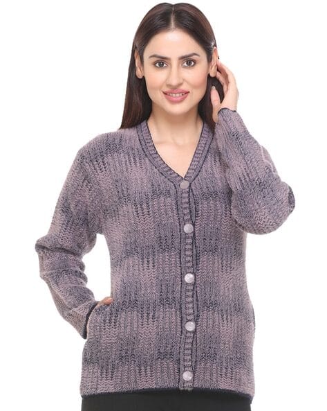 Buy AARBEE Knitted Button-Down Cardigan  Online | Ajio.com