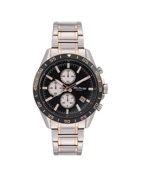 Octane black dial store stainless steel strap watch