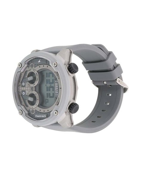 Trendies grey dial 2024 silicone strap watch