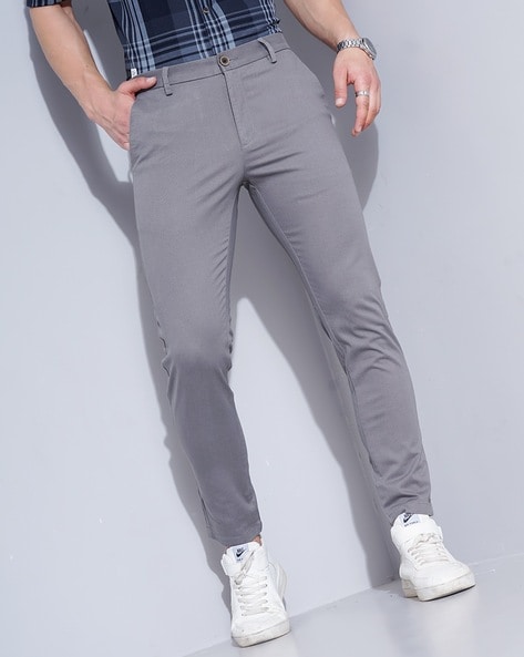 Buy Ketch Slate Grey Slim Fit Chinos Trouser for Men Online at Rs559   Ketch