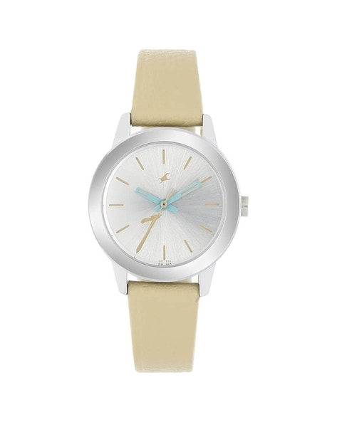 Fastrack white dial discount analog unisex watch