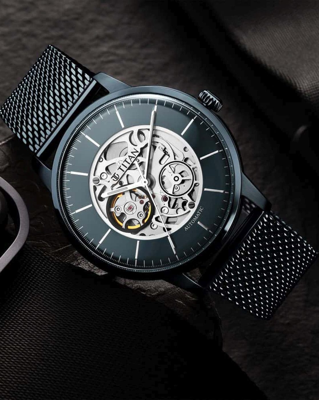 Titan automatic skeleton outlet watch