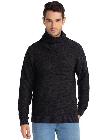 Cowl-Neck Full-Sleeve Pullover