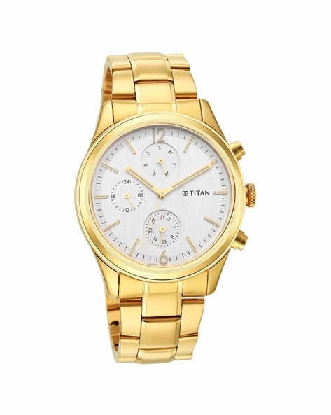 Titan gold chain watches for clearance ladies