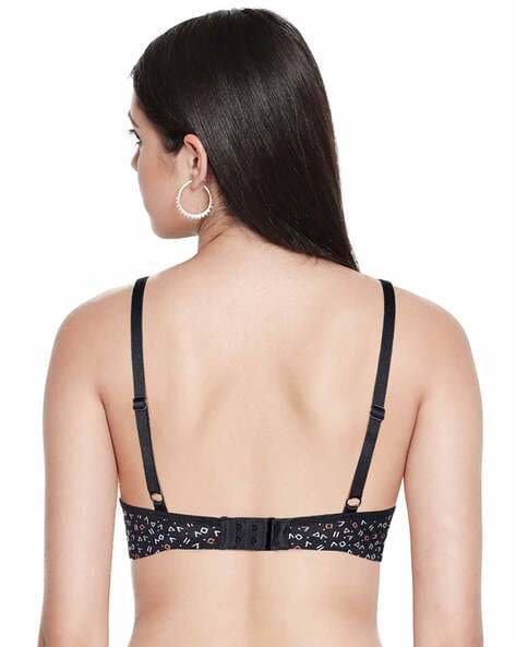 Non-Padded Bra with Back Closure