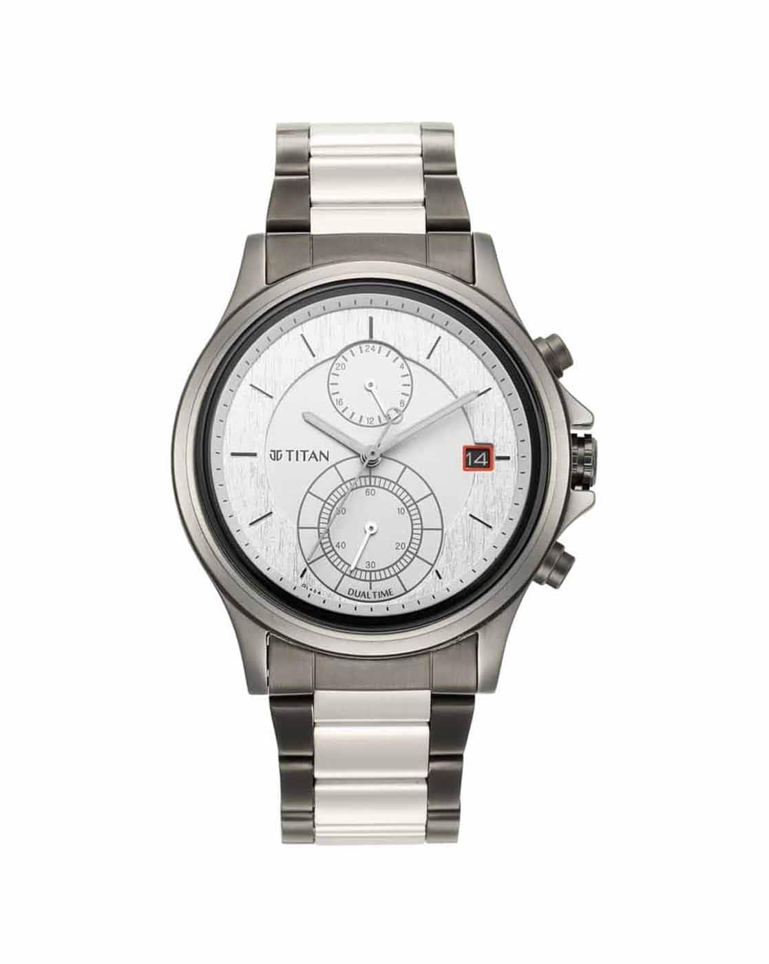 Dual time watch online titan