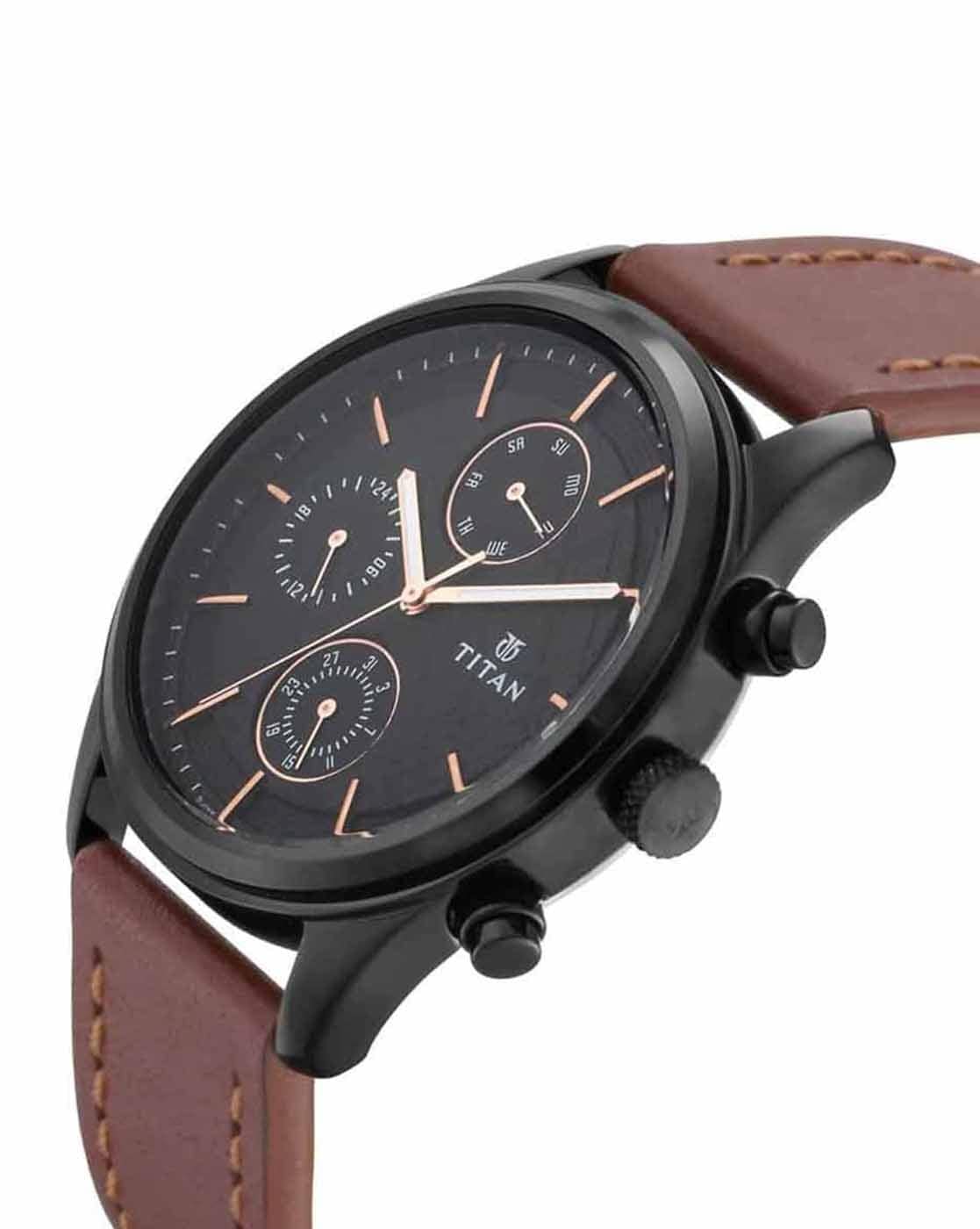 Titan Leather Men Analog Watches Combo (1730Sl02,1584Sl04)|Rakshabandhan  Gifts, Brown : Amazon.in: Fashion