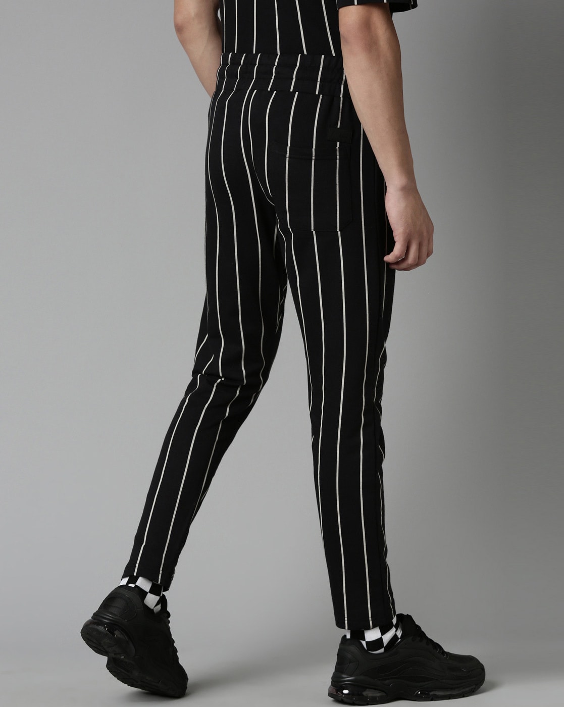 Lars Amadeus Mens Stripe Dress Pants Straight Fit India | Ubuy