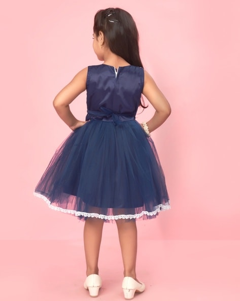 Buy Navy Blue Dresses & Frocks for Girls by AARIKA GIRLS ETHNIC Online